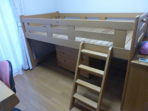 コイズミ製　キッズコンポ　ロフトベッド