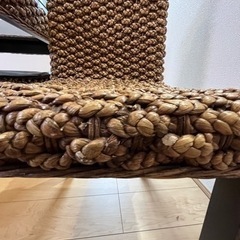 アジアン家具　ダイニングテーブル　ウォーターヒヤシンス