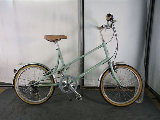 Ｄ269★26800円スタート★　ミニベロ中古自転車 ビアンキ　Merlo　グリーン　42ｃｍ【20インチ 】