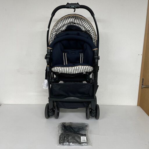【Combi】 コンビ ベビーカー メチャカル ハンディ オート4キャス compact エッグショック NB ネイビー NO.16481