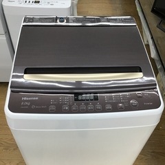 #A-69【ご来店頂ける方限定】Hisenseの8、0Kg洗濯機です