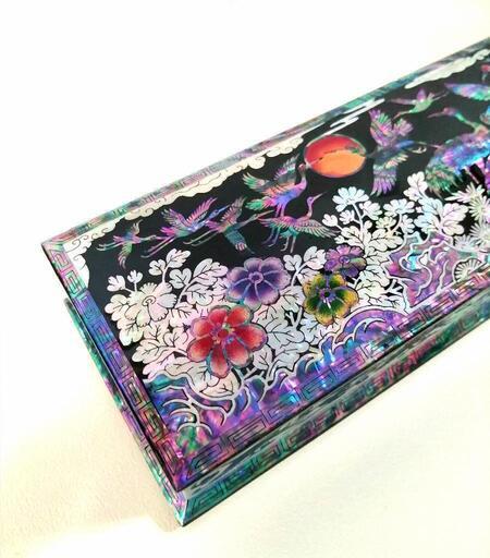 【再値下げ！！】韓国　螺鈿　名刺ケース　小物入れ　ジュエリーケース　伝統工芸品　高級　國善