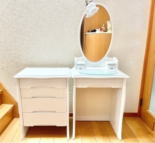 【美品】化粧ドレッサー＋ドレッサーチェスト【2点セット】