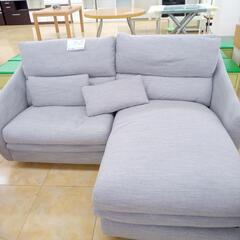 ☆ジモティ割あり☆ L字ソファ グレー H90×D156×W90 クリーニング済み