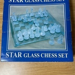 Glass chess Set グラスチェスセット　