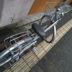 Avec Vent[アヴェックヴェント]27吋 ファミリーサイクル 内装3段/LEDオート/シルバー