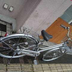 Avec Vent[アヴェックヴェント]27吋 ファミリーサイクル 内装3段/LEDオート/シルバー