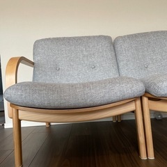 ケユカ　KEYUCA メイ　ソファ　２P 北欧　ナチュラル　ベージュ