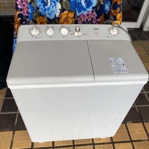 TOSHIBA 二層式洗濯機 VH-M22（HS）東芝 洗濯機　2層式　家電