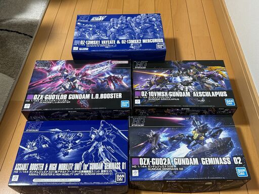 ガンプラ HGAC 1/144 新機動戦記ガンダムW デュアルストーリー G-UNIT 未組立品  LOブースター アスクレプオス ジュミナス等