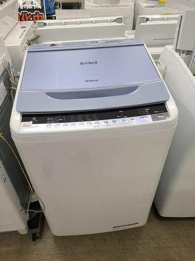 J4280 1ヶ月保証付き！　HITACHI　ヒタチ　7.0kg洗濯機 ビートウォッシュ　BW-V70A 2017年製 動作確認、クリーニング済み　【リユースのサカイ柏店】