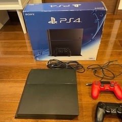 PS4 本体、コントローラー2つ