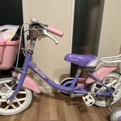【美品】ブリヂストン エコキッズカラフル幼児自転車 14インチ