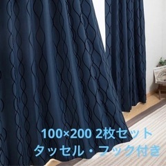 ②ニトリカーテン遮光1級　100×200 2枚