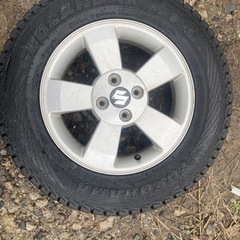 175/80 R15 90Qアルミ付きスタッドレスタイヤ4本　ア...