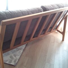 布製ソファ 天然木 WHオーク材