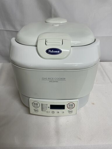 【北見市発】 パロマ PALOMA 電子ジャータイマー付きガス炊飯器 PR-S10MT 白 (E2384wY)