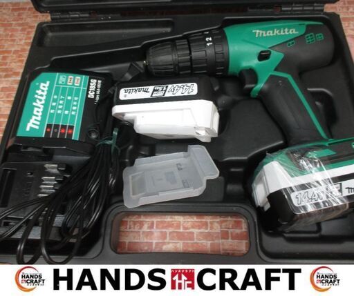 マキタ　makita　M850D　震動ドライバドリル　バッテリ14.4V 1.5Ah二個/充電器付き　中古品　【ハンズクラフト宜野湾店】
