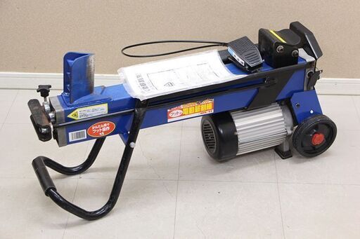 SHINSEI フット式 薪割り機 電動 パイプ式 6t FWS 6TP-52 シンセイ 薪割機 ガーデニング 庭木 伐採 切断 木材 作業 (D5469kyxY)