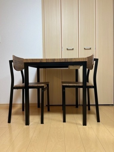 値下げ】ダイニングテーブル3点セット 値下げ】定価20万円以上