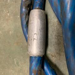 ワイヤーロープ  牽引ロープ 被覆 玉掛け 1.2cm 1.5cm 7本セット まとめ 工事用材料