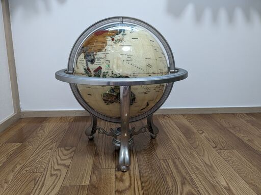 天然石 アンティーク 地球儀 stone globe