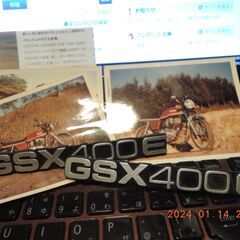 希少当時品　スズキ　GSX400E純正エンブレム　