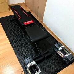 揃ってます！ ホームジム セット 可変式 ダンベル ベンチ ロールマット ブロックダンベル パワーブロック