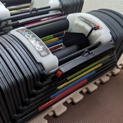 揃ってます！ ホームジム セット 可変式 ダンベル ベンチ ロールマット ブロックダンベル パワーブロック