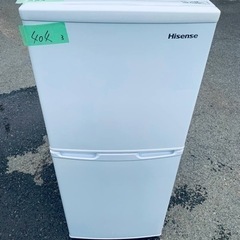 ER404番　ハイセンス　2ドア冷凍冷蔵庫HR-B106JW