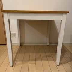 【無料】IKEA レールハムン（LERHAMN）2人掛けダイニン...