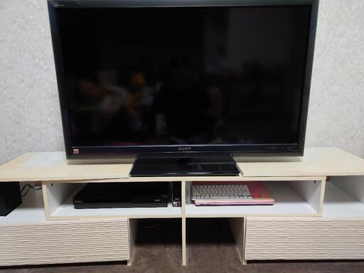 【お譲り先決定致しました】46インチ　テレビとテレビ台のセット お譲り先決定致しました】46インチ テレビとテレビ台のセット