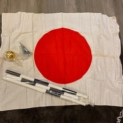 日本　国旗　太陽国旗　レトロ　昭和　旗　棒　アンティーク