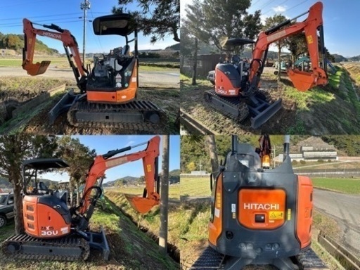 日立ヒタチ HITACHI ZX30U-5B. 製造年:2016年. アームクレーン付、倍速