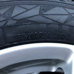155/65R14 TOYO GIZ2 ダイハツアルミ付き　未使用
