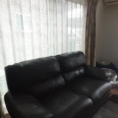SHSソファ　特注イタリアンレザー　ダークブラウン　