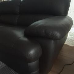 SHSソファ　特注イタリアンレザー　ダークブラウン　