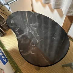 黒大理石ローテーブル