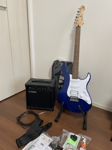 YAMAHA PACIFICA012 初心者セット 【ヤマハアンプ付き】 DBM エレキギター ヤマハ セラミック ダークブルーメタリック