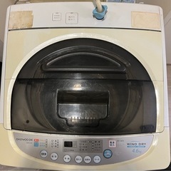 DWA-SL46-W 全自動洗濯機 ホワイト [洗濯4.6kg ...