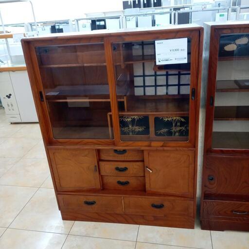 ★ジモティ割あり★  和風家具 ブラウン、木目調 W121×D35×H90 クリーニング済み OJ3278