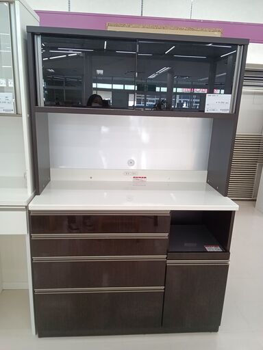★ジモティ割あり★ 高橋木工所 食器棚 ダークブラウン W120×D51×H186.5 クリーニング済み TC1190