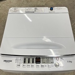 美品✨ 高年式🌈 Hisense 全自動電気洗濯機 5.5キロ ...