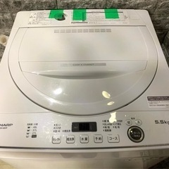 大阪限定配送★3か月保障付き★洗濯機★2022年★シャープ★ES-GE5F-W★S-323