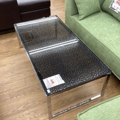 KA-68【新入荷　リサイクル品】モダンスタイル　ガラスリビングテーブル　黒 KA-68【新入荷 リサイクル品】モダンスタイル ガラスリビングテーブル 黒