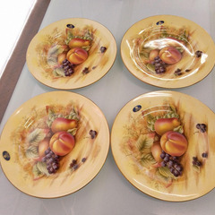 エインズレイ オーチャードゴールド 21cmプレート 4枚セット