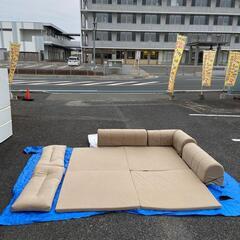 クッション付き ごろ寝ソファ 215 x 215cm