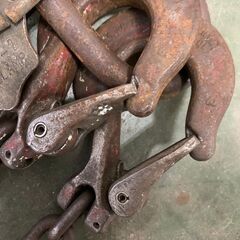 2点吊り チェーンスリング フック付き イーグル JIS規格 2t 190cm×7mm