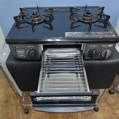 J336★多少使用感★Rinnai★都市ガスコンロ★水無し片面焼きグリル