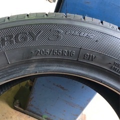 中古タイヤ２本205/55R16